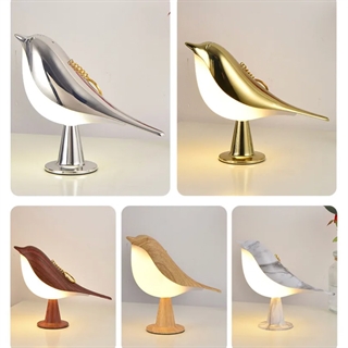 Fugl med LED-lys - Bordlampe