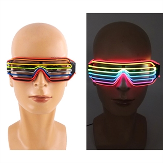 LED briller med farverligt lys 