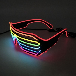 LED briller med farverligt lys 