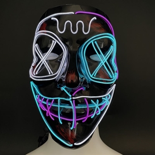 LED maske med multifarvet lys