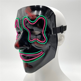 LED masker med lyserødt og grønt lys
