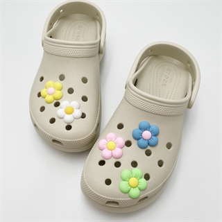  Blomster charms til Crocs – 5-pak i pastelfarver