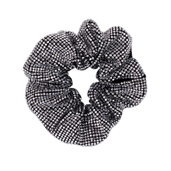  Scrunchies med hvid rhinestones 