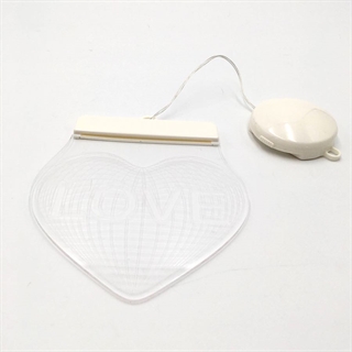 3D hjerte hængelampe