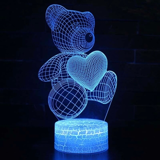 Bamse form 3D lampe