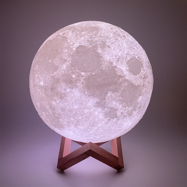 3D print månelampe med fjernbetjening - Ø 22 cm