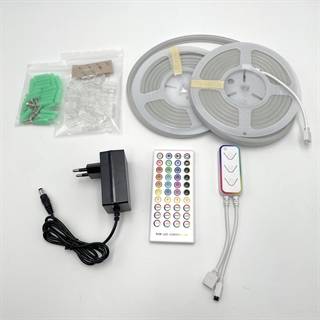 App-styret LED RGB neon strip med fjernbetjening - 5m 540 lys