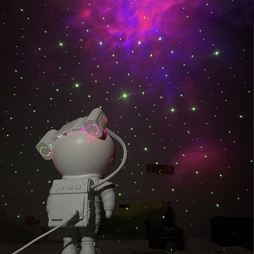 Astronaut Natlampe Stjernehimmel Projektor - Galaxy Lys LED