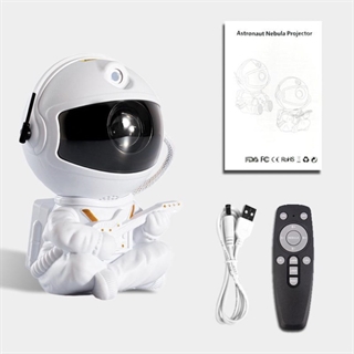 Astronaut stjernehimmel projektorlampe med fjernbetjening
