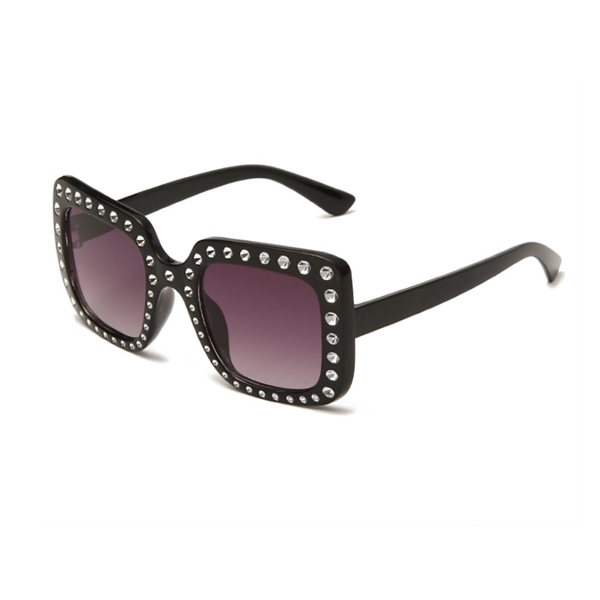 Rhinsten børnesolbrille -sort