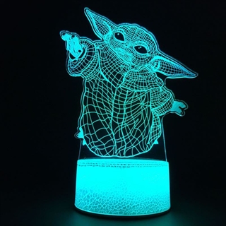 Baby Yoda 3D lampe