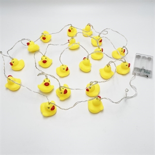 LED lyskæde med badeænder -  3 m 20 lys