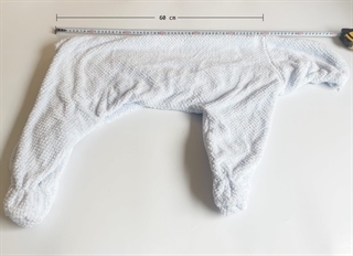 Badekåbe til hund - absorberende tørredragt - ryglængde 60 cm