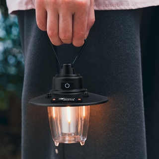 Genopladelig LED campinglanterne med dæmpbart lys