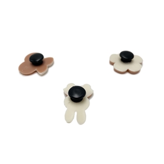 Skocharms til Crocs – baby og bamse i beige stil, 8 dele