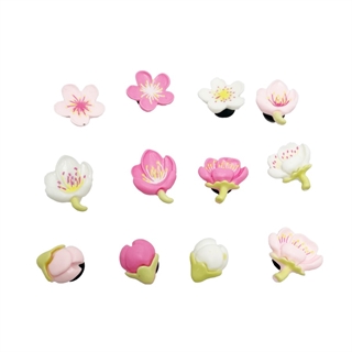 Crocs charms med kirsebærblomst– 12-pak