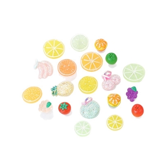 Crocs charms med frugttema 20 stk.