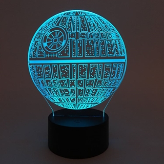 Death Star 3D lampe - Sort lampefod