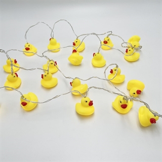 LED lyskæde med badeænder -  3 m 20 lys