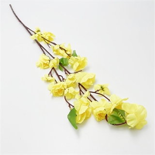 Dekorative kunstige ferskenblomster i mørk rosa – højde: 63 cm