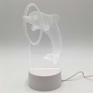 Delfin 3D lampe