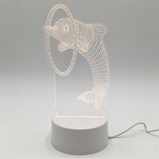 Delfin 3D lampe