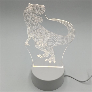 Dinosaur 3D natlampe