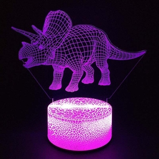 Dinosaur LED 3D natlampe 