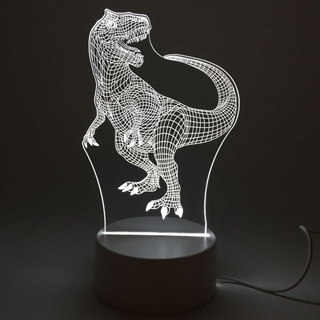 Dinosaur 3D natlampe