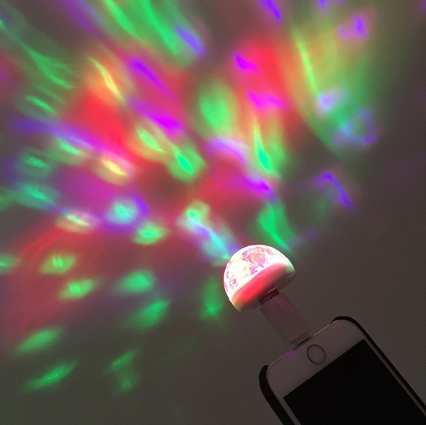 USB Discolampe med USB-konverter til iPhone