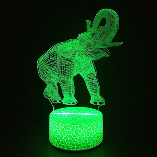 Elefant 3D lampe