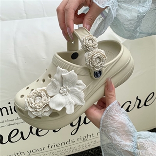 Elegante blomster charms til Crocs – 8 stk.