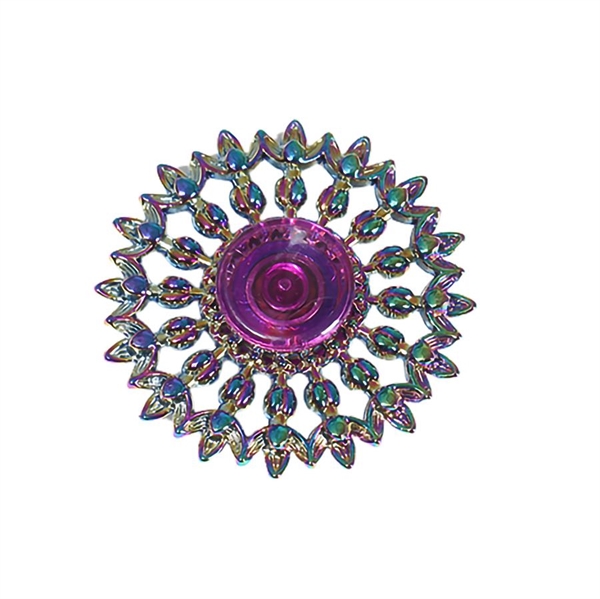Farverig fidget spinner lotusblomst