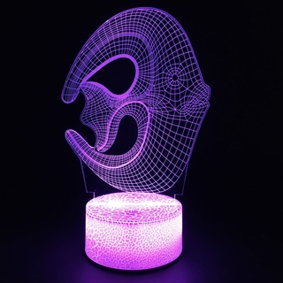 Fiskformet 3D lampe