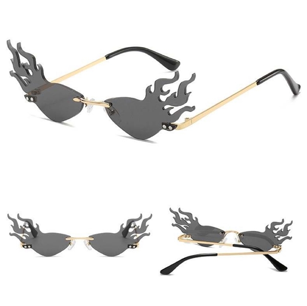 Flamme solbrille - Sort