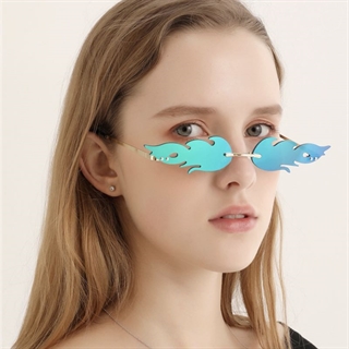 Flamme solbrille - Blå