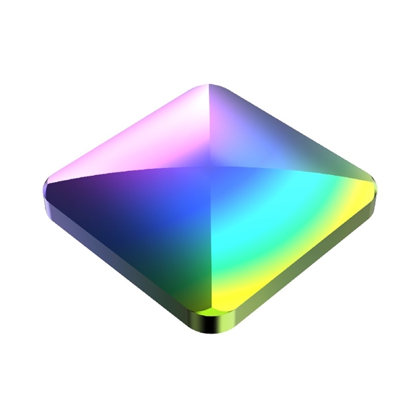 Flipo Flip - fidget spinner - firkantet, regnbuefarvet