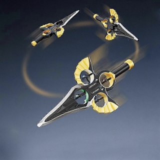 Flyvende lyssværd legetøj med håndkontrol