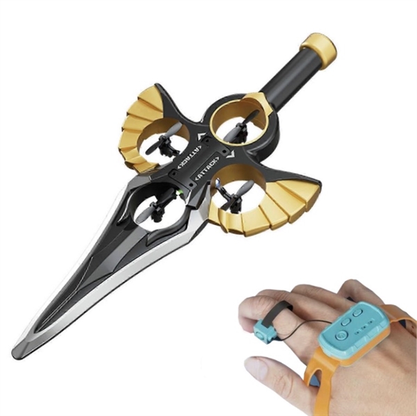 Flyvende lyssværd legetøj med håndkontrol