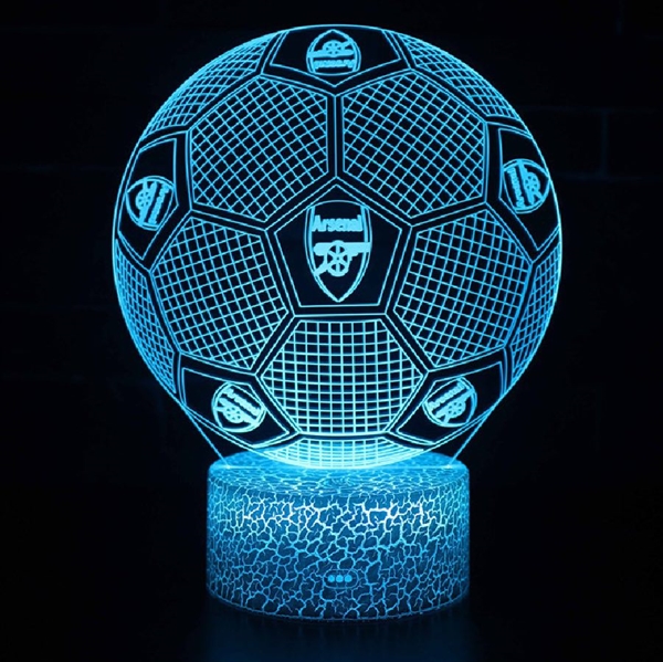 Fodbold 3D Natlampe med Farveskift - Arsenal FC