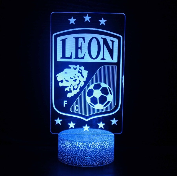 Fodbold 3D natlampe - Club Leon