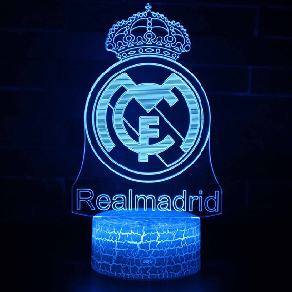 Fodbold 3D natlampe - Real Madrid