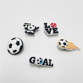 Fodbold Charms til Crocs – 5-pak