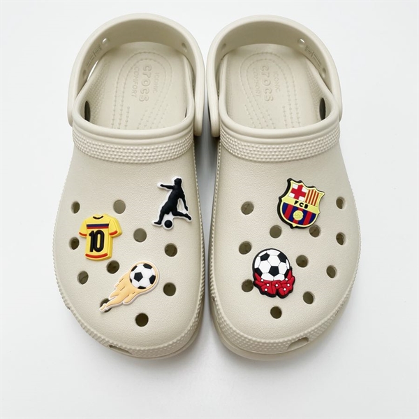 Fodbold charms til Crocs – 5-pak med sportstema