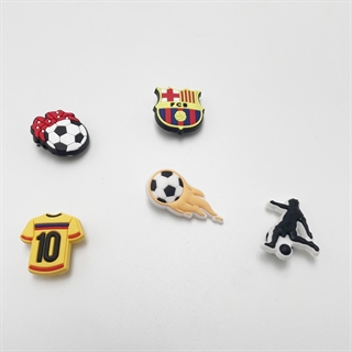  Fodbold charms til Crocs – 5-pak med sportstema