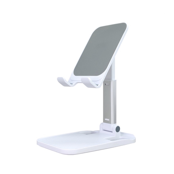 Foldbar stander til mobiltelefonen eller tablet - Hvid