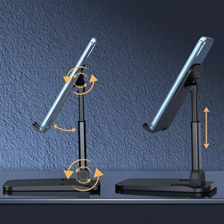 Foldbar stander til mobiltelefonen eller tablet - Sort