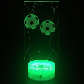 Fodbolde 3D lampe