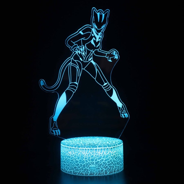 Fortnite Lynx 3D lampe med fjernbetjening - Dæmpbar