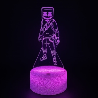 Fortnite Marshmello 3D lampe